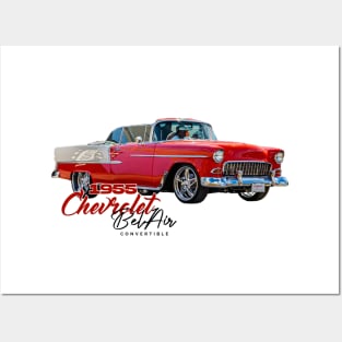 1955 Chevrolet Bel Air Convertible Posters and Art